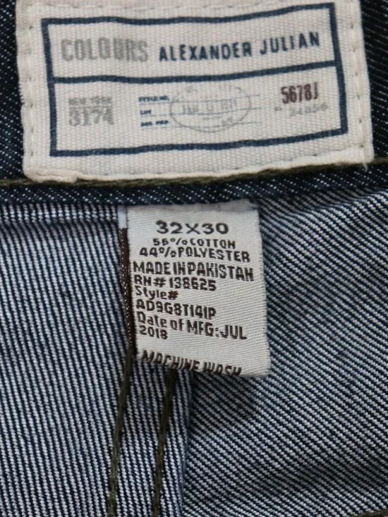 Colours Alexander Julian Mens Jeans 32x*30 Medium Wash Relaxed Straight Denim - Picture 2 of 12